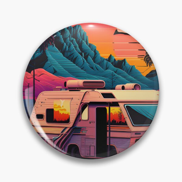 Item preview, Vintage Motorhome Mountains Camping Retro Vacation designed and sold by togetherShirts.
