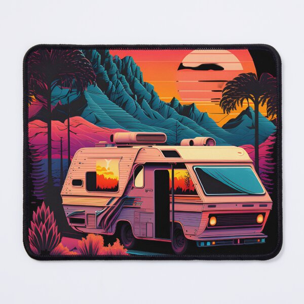 Item preview, Vintage Motorhome Mountains Camping Retro Vacation designed and sold by togetherShirts.