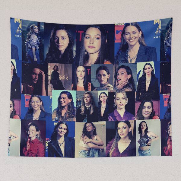 Item preview, Victoria Pedretti American actress Square Photos Dark Tint Aesthetic Collage - 7 designed and sold by creativille.