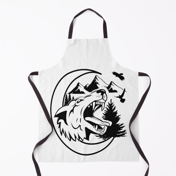 Item preview, Wolf Moon Wild Mountain Howling Wolf Pack Animals Black and White designed and sold by clothesy7.