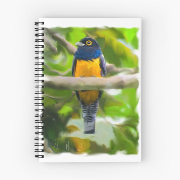 Item preview, Gartered Trogon Art Painting designed and sold by Alvaro-Miranda.