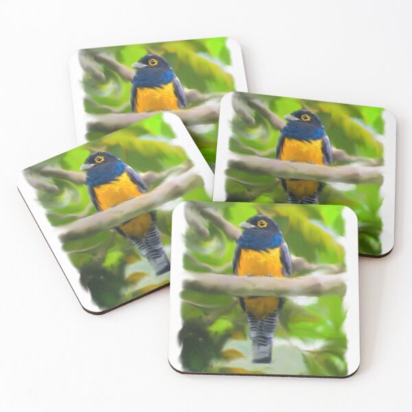 Item preview, Gartered Trogon Art Painting designed and sold by Alvaro-Miranda.