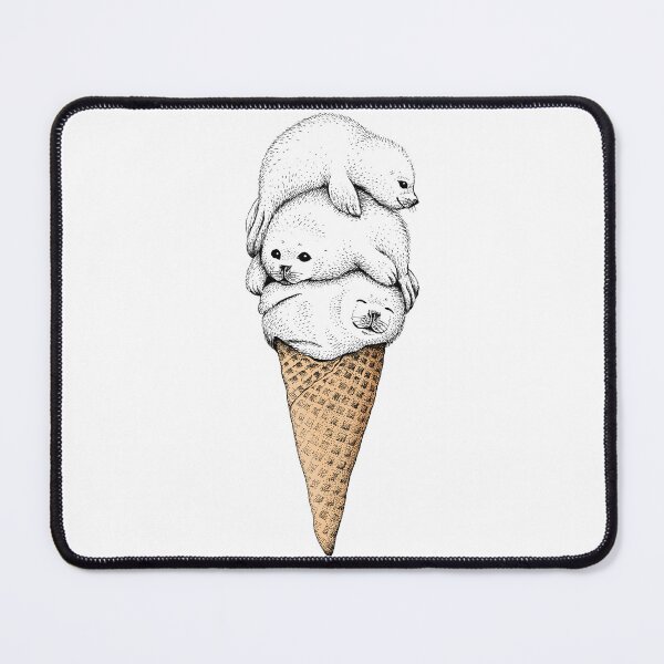 Item preview, Seal Ice Cream Cone designed and sold by HabbyArt.