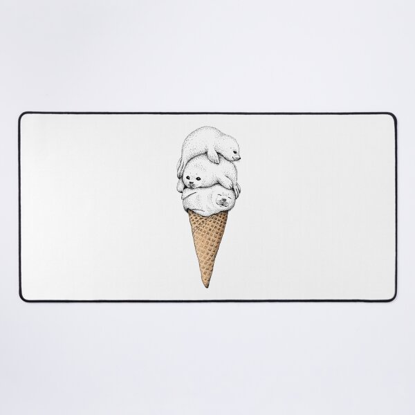 Item preview, Seal Ice Cream Cone designed and sold by HabbyArt.