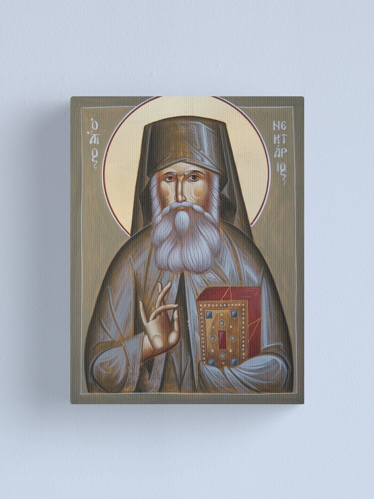 Alternate view of St Nektarios of Aegina Canvas Print