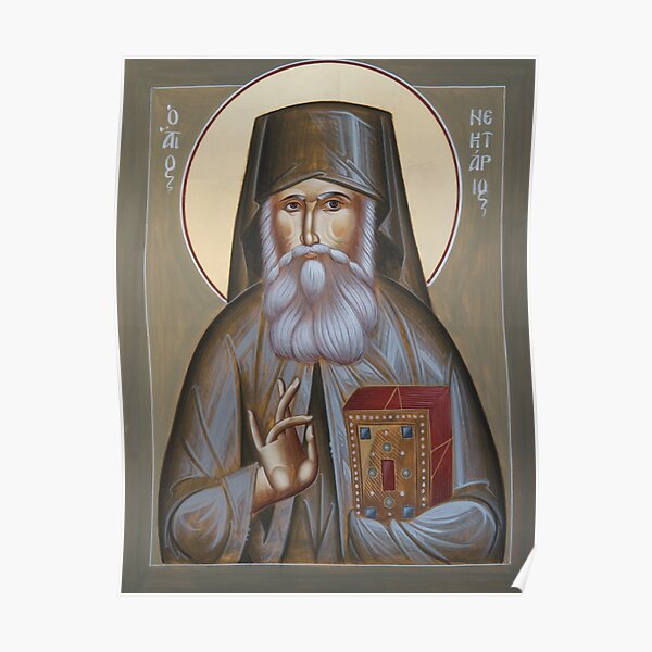 St Nektarios of Aegina Poster
