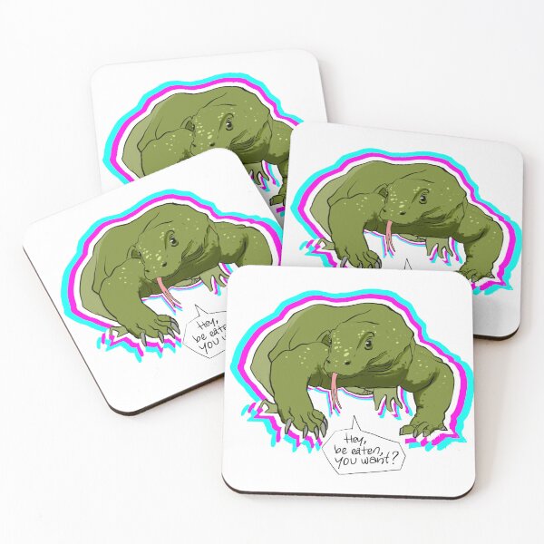 Item preview, Komodo with a dialogue - "Hey, be eaten, you want?" designed and sold by ShapedCube.