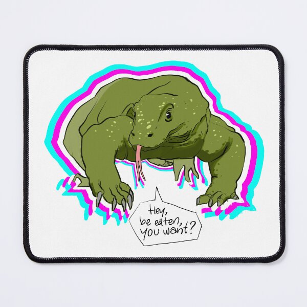 Item preview, Komodo with a dialogue - "Hey, be eaten, you want?" designed and sold by ShapedCube.