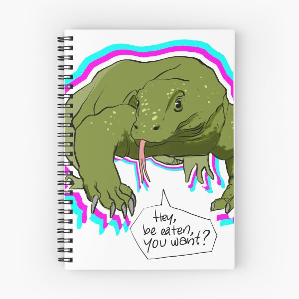 Item preview, Komodo with a dialogue - "Hey, be eaten, you want?" designed and sold by ShapedCube.