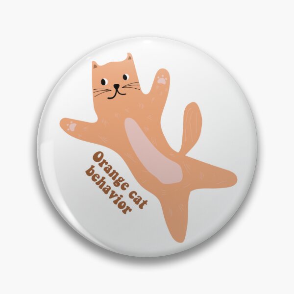 Item preview, orange cat behavior designed and sold by stickers&such.