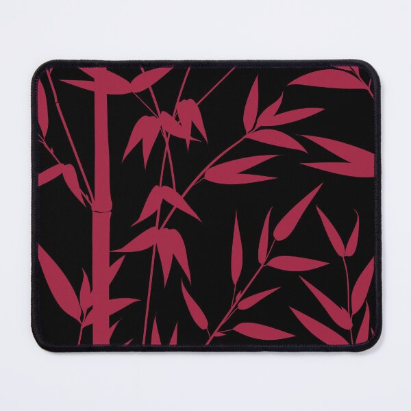 Item preview, Viva Magenta Floral Bamboo Leaves Pattern designed and sold by SoccaTamam.