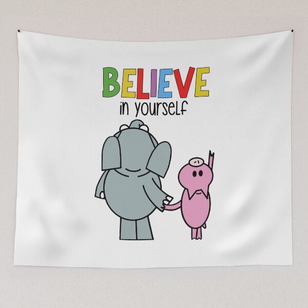 Item preview, Believe In Yourself Elephant Piggie Pigeon Kids Boy Girl designed and sold by DemminLiesel.