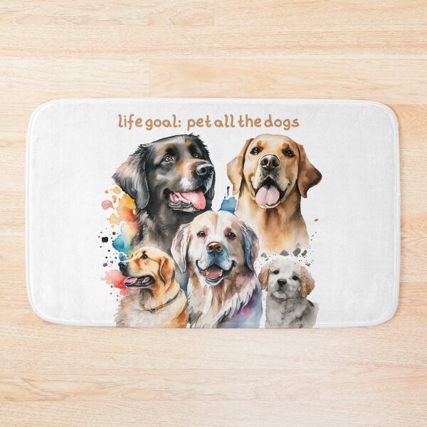 Item preview, life goal pet all the dogs designed and sold by printiesart.