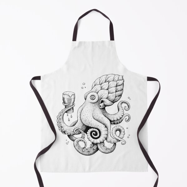 Hoptopus - The Beer Drinking Octopus Apron