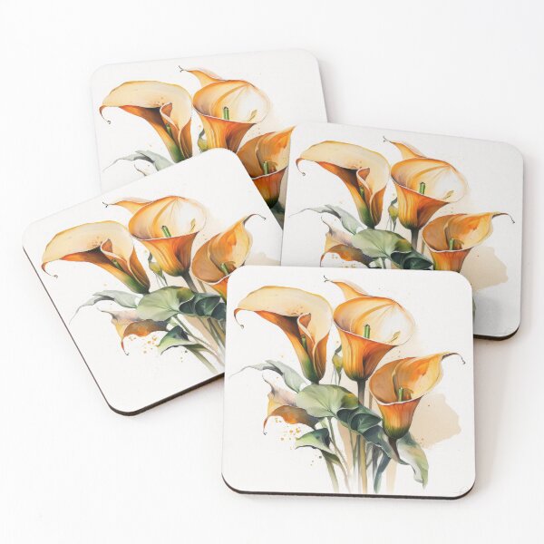 Item preview, Orange Calla Lilies  designed and sold by Vanover Designs.
