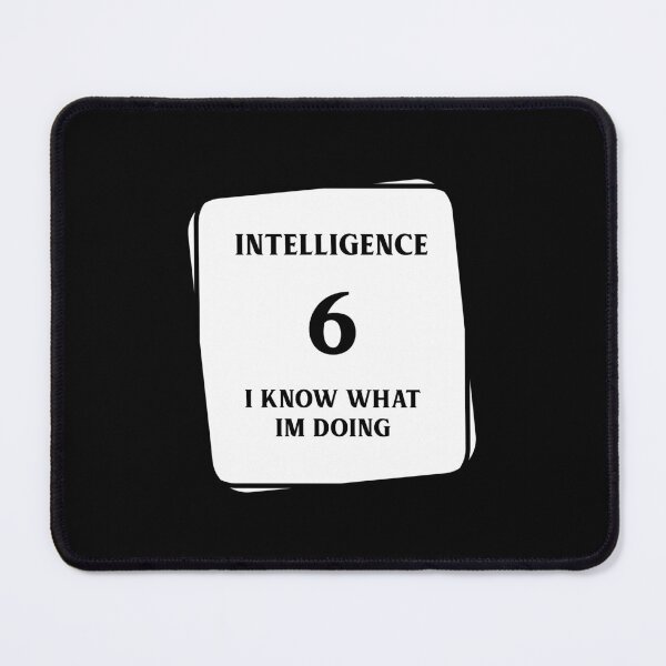 Item preview, Funny 6 Intelligence RPG Meme designed and sold by pixeptional.