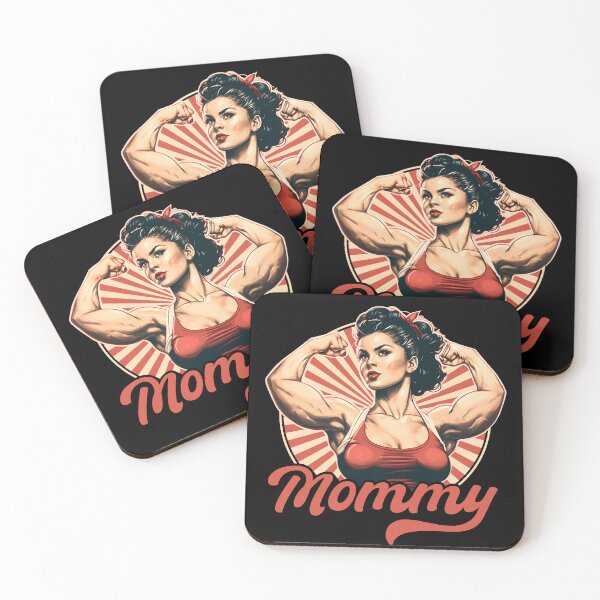 Item preview, Muscle Mommy Retro Pin Up designed and sold by Daytone.