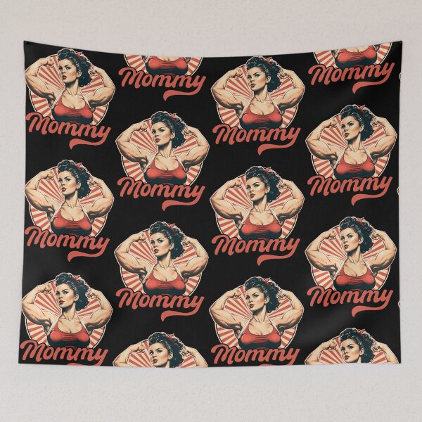 Item preview, Muscle Mommy Retro Pin Up designed and sold by Daytone.