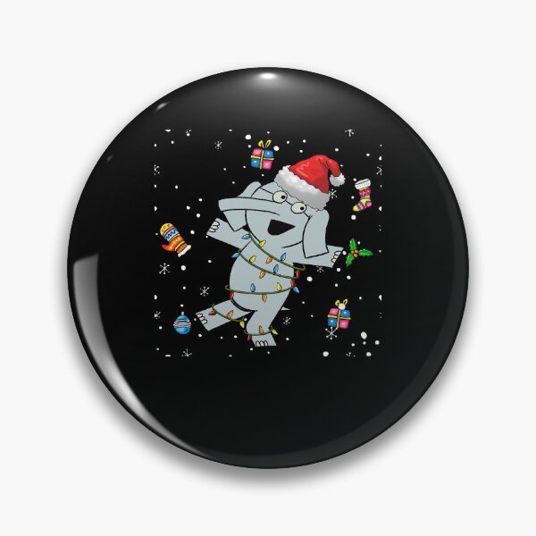 Item preview, Christmas Elephants Funny Santa Hat Lights Decorations designed and sold by DemminLiesel.