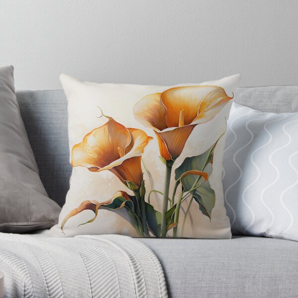 Orange Calla Lily Giant Floor Pillow — JKM Fine Art Photography