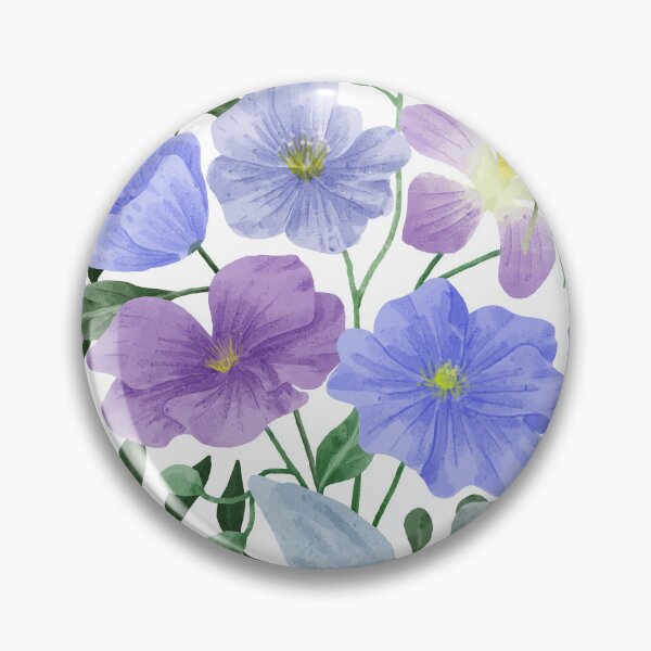 Item preview, Blue flower pattern designed and sold by yyolka.