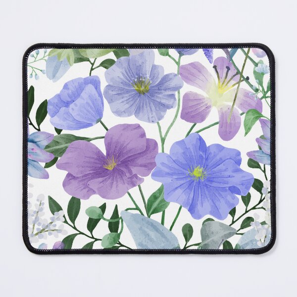 Item preview, Blue flower pattern designed and sold by yyolka.
