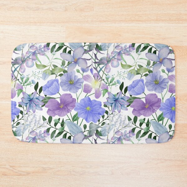 Item preview, Blue flower pattern designed and sold by yyolka.
