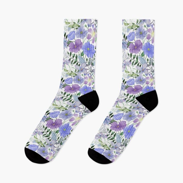 Item preview, Blue flower pattern designed and sold by yyolka.