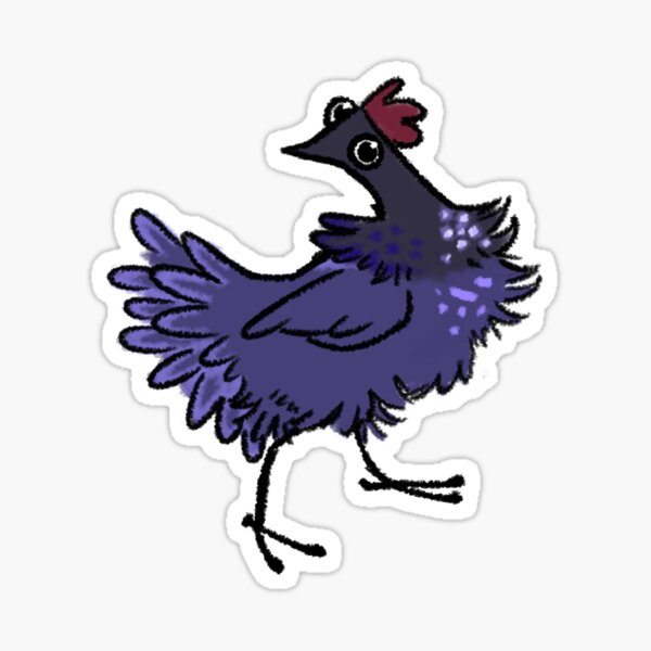 Sapphire Chicken Sticker