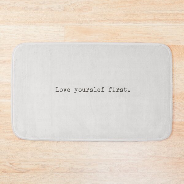 Item preview, 'Love Yourself First' Affirmation Typography Design designed and sold by blocfurn.