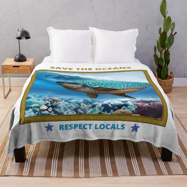 Item preview, Save the Oceans - Respect Locals designed and sold by Igorlegrand.