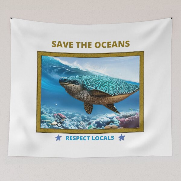 Item preview, Save the Oceans - Respect Locals designed and sold by Igorlegrand.