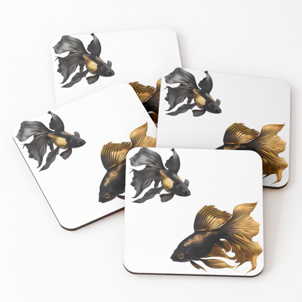 Item preview, Beautiful Golden Black Fish Pack : Dream Fish Set designed and sold by Ameripensia.