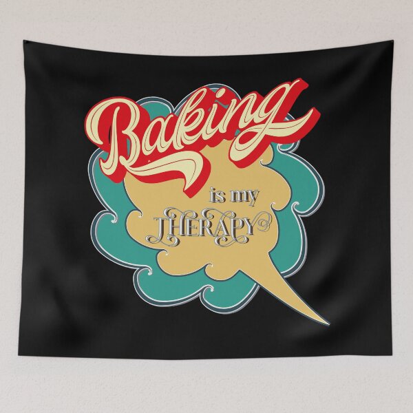Item preview, Baking Is My Therapy designed and sold by RockBeeDesigns.
