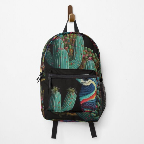Item preview, Bird and cactus huichol art designed and sold by jsebouvi.