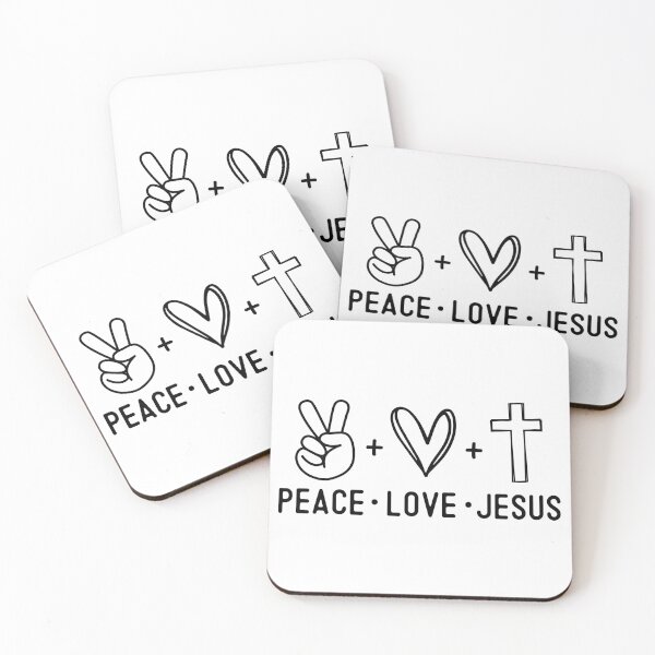 Item preview, peace and love message for all Christians designed and sold by Haveonelikethis.