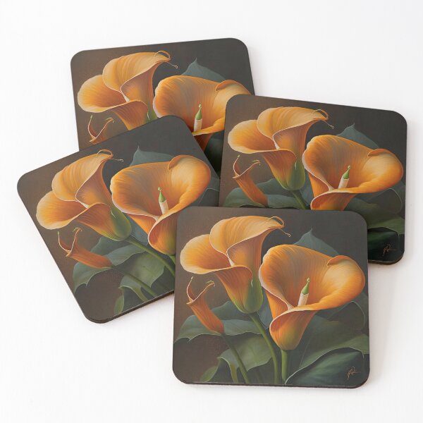 Item preview, Orange Calla Lilies  designed and sold by Vanover Designs.