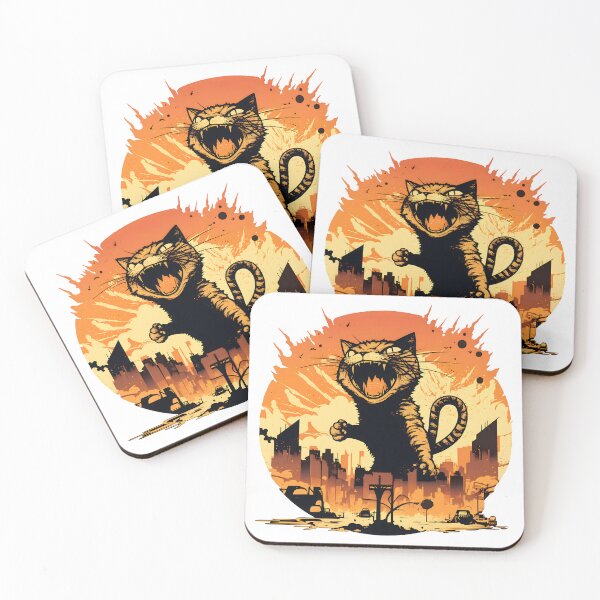 Item preview, Catzilla, Funny Vintage Cat designed and sold by AHthatIsNice.