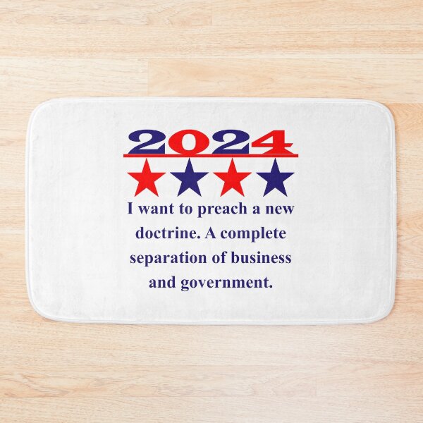 Item preview, I Want To Preach A New Doctrine - Political Quote  designed and sold by CrankyOldDude.