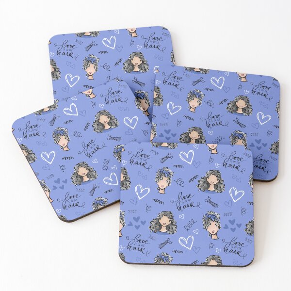 Item preview, El amor está en el cabello (gris) designed and sold by Curly-Cuties.