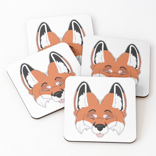Item preview, Red fox furry headshot designed and sold by HypnoHound.