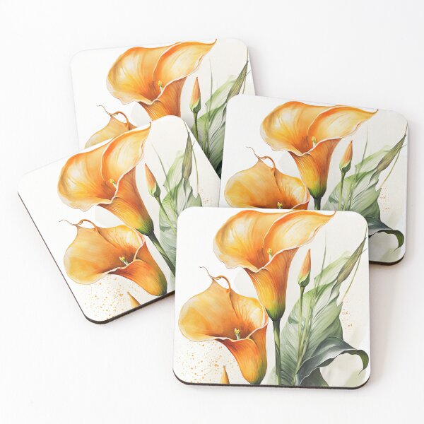 Item preview, Orange Calla Lilies  designed and sold by Vanover Designs.