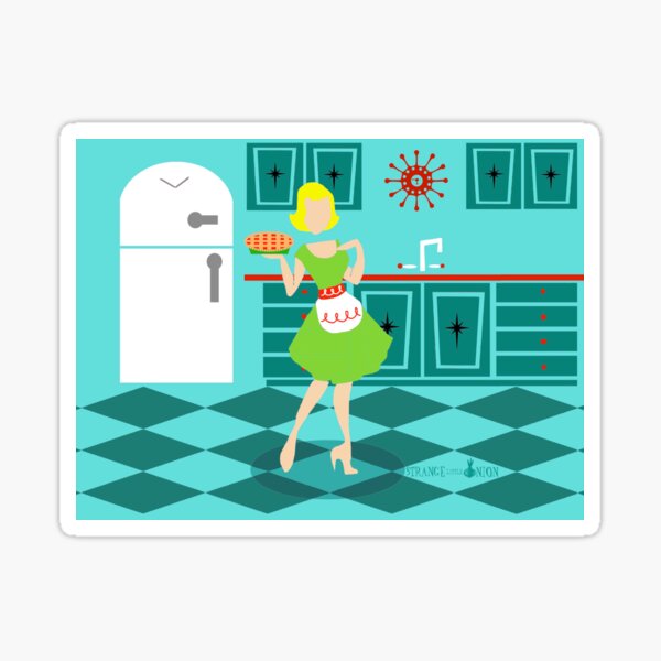 Retro Kitchen Appliance Clipart,Retro Pink Clipart,Household  Objects,Watercolor clipart,Vintage Kitchen Png,Kitchen Stickers,Retro Fridge