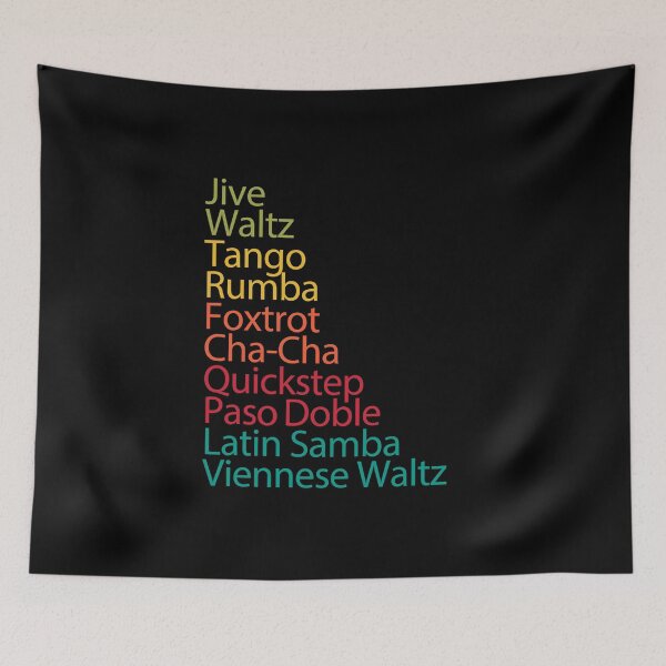 Item preview, Ballroom Dancing Jive Waltz Tango Rumba Foxtrot Cha Cha Quickstep Paso Doble Latin Samba Viennese Waltz designed and sold by kudostees.