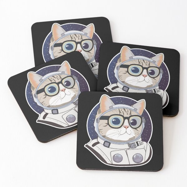 Item preview, Space Scientist cat - GALACTICATS collection designed and sold by RESToRAPTOR.