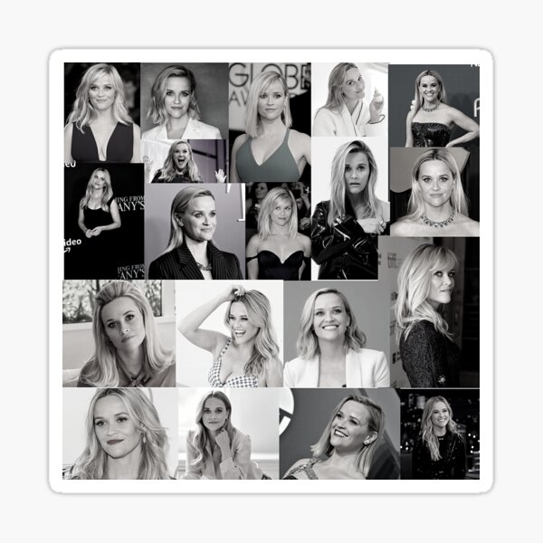Item preview, Reese Witherspoon American actress Square Photos Black and White Aesthetic Collage - 5 designed and sold by creativille.