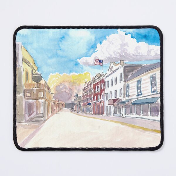 Item preview, Mackinac Island Street Scene on Lake Huron Michigan USA designed and sold by artshop77.