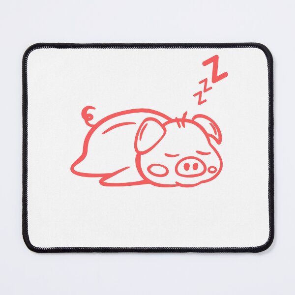 Item preview, Sleeping Pig drawing design designed and sold by Stickers Designer.