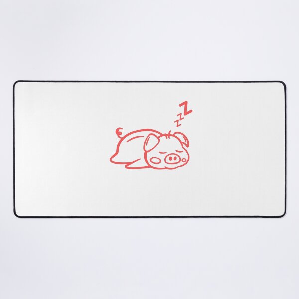 Item preview, Sleeping Pig drawing design designed and sold by Stickers Designer.