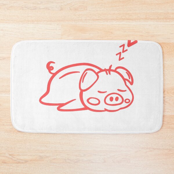 Item preview, Sleeping Pig drawing design designed and sold by Stickers  Designer.